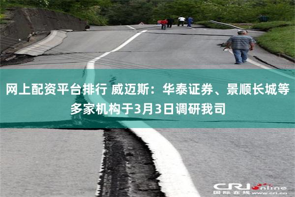 网上配资平台排行 威迈斯：华泰证券、景顺长城等多家机构于3月3日调研我司