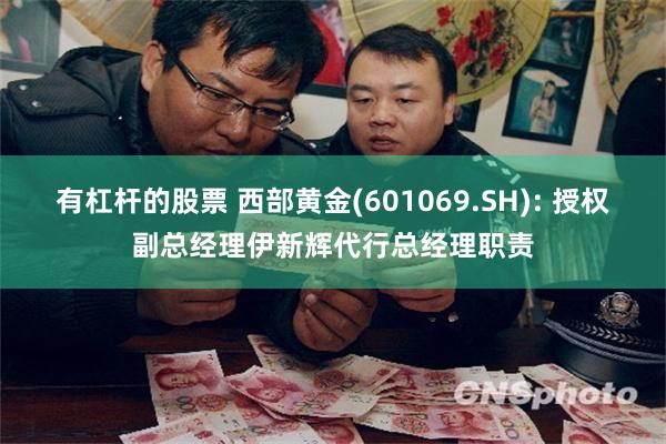 有杠杆的股票 西部黄金(601069.SH): 授权副总经理伊新辉代行总经理职责